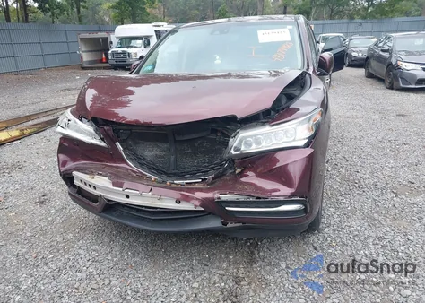 2014 Acura Mdx Technology Package z USA, uszkodzony, nr VIN 5FRYD4H49EB015562